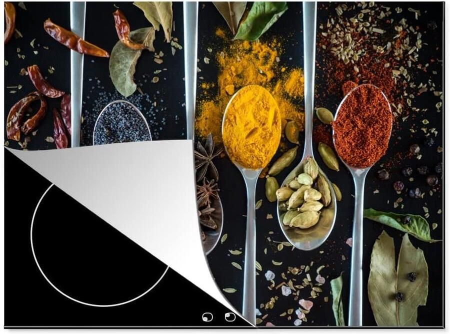 Inductiebeschermer Mat Kookplaat Cover Keuken Decoratie Unieke Fotoprint 70x52 cm Multicolor