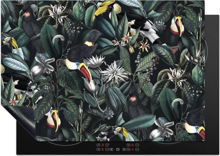 Inductiebeschermer Mat Kookplaatbeschermer Keuken Verfraaien Krasvrije Kookplaat 75x52 cm Multicolor
