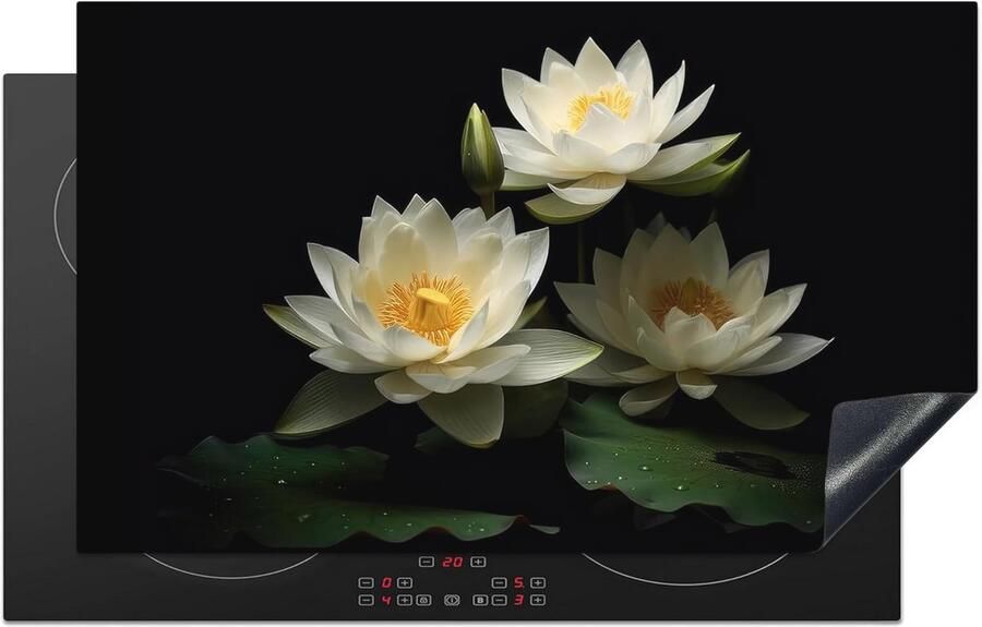 Inductiebeschermer voor Inductiekookplaat Antislip 85x52 cm Bloemen Design