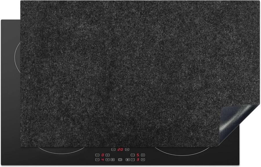 Inductiebeschermer voor Kookplaat 85x52cm Antislip en Krasbestendig Zwart