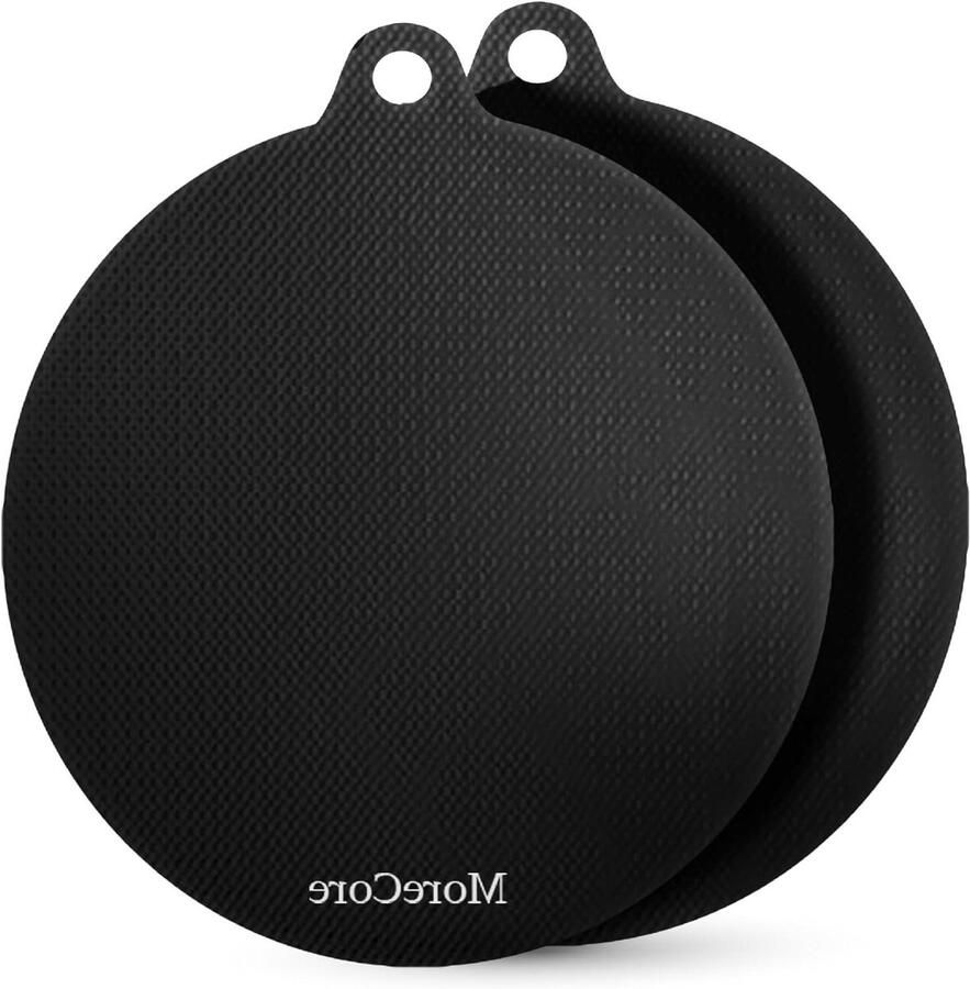 Inductiebeschermers Kookplaat Matten Pannenonderzetter Kookplaat Beschermen Antislip Hittebestendig 2 stuks 24 cm Zwart