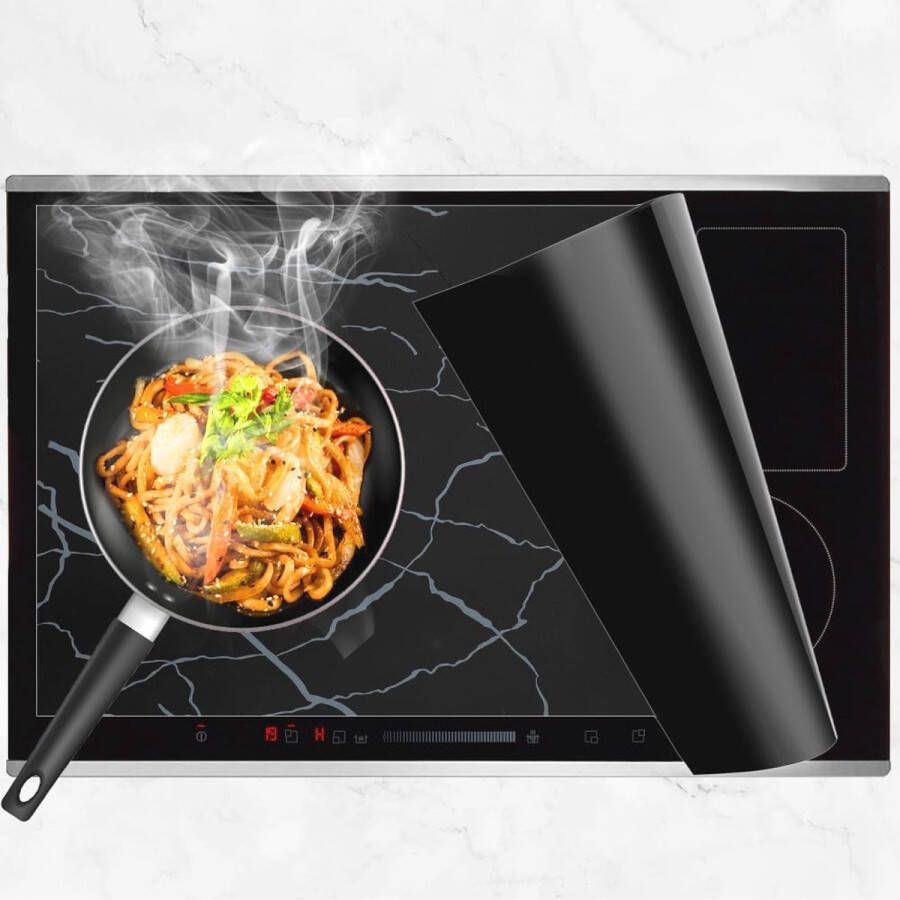 Inductiebeschermingsmat 52 x 78 cm Siliconen Antislip Kookplaat Bescherming