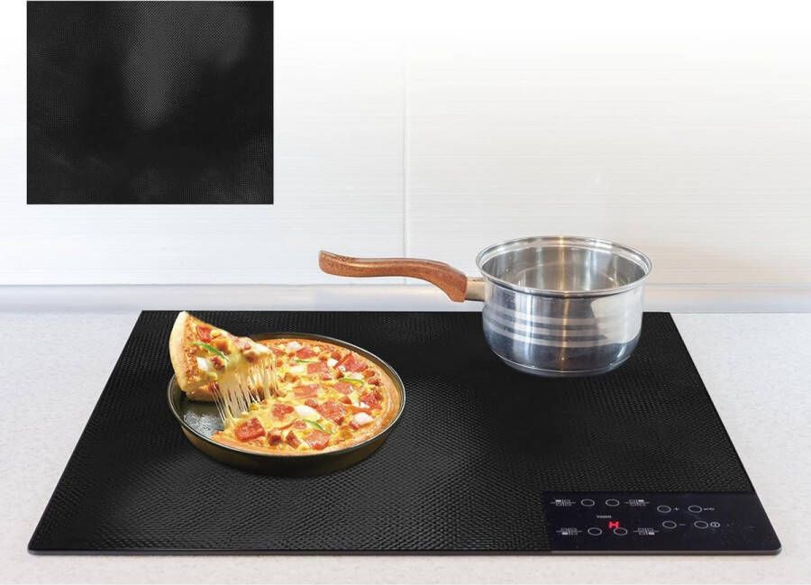 Inductiebeschermmat 61 x 53 cm Hittebestendige Kookplaatbescherming voor Inductiekookplaten