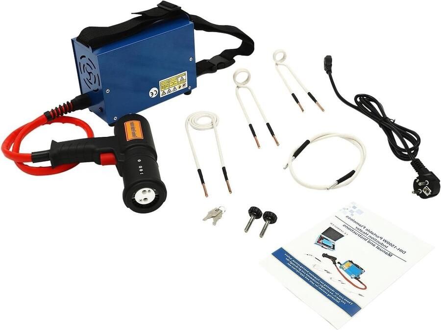 Inductiekachel Verwarming magnetisch Metaal demontage Vlamloos verwarmen 1500 Watt Zwart