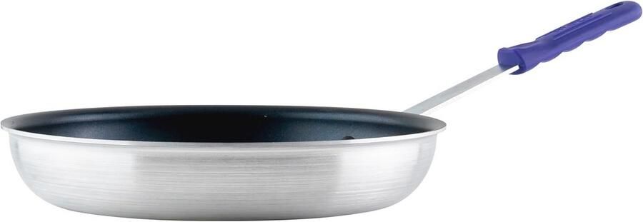 Inductieklaar Aluminium Koekenpan 12 Inch met Antiaanbaklaag en Siliconen Handgreep