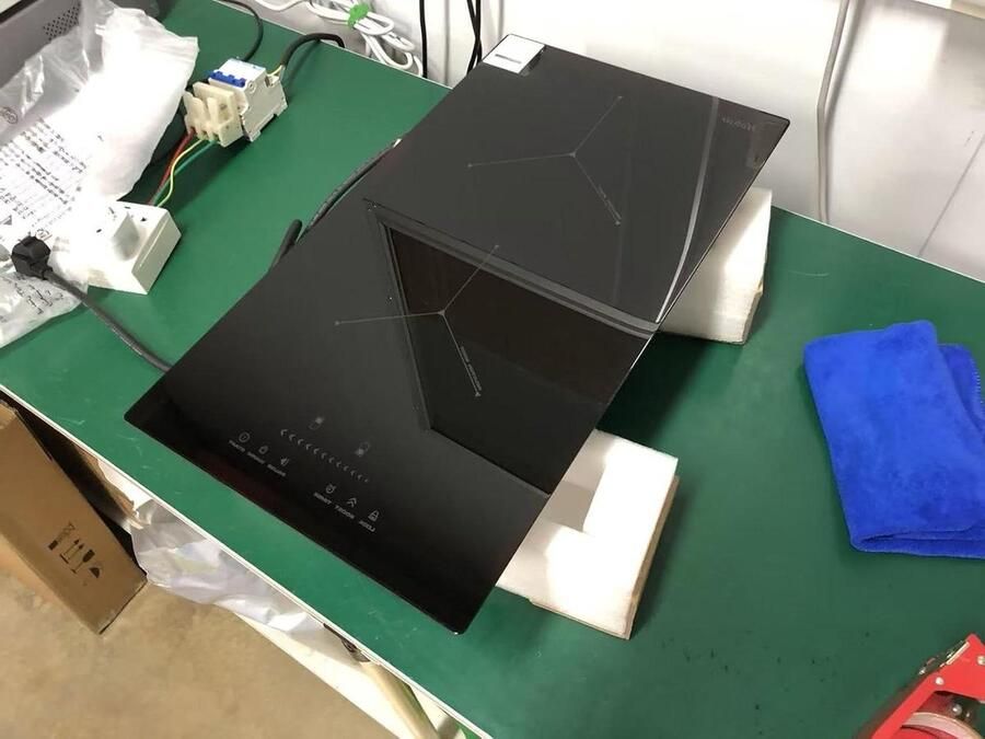 Inductiekookplaat 2 zones Inbouw kookplaat Snel koken Plug and play installatie 29 cm breed Zwart