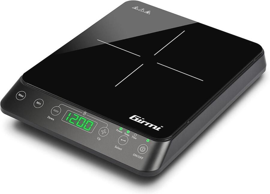 Inductiekookplaat 2000 Watt met 10 standen en Timer Compact en Draagbaar