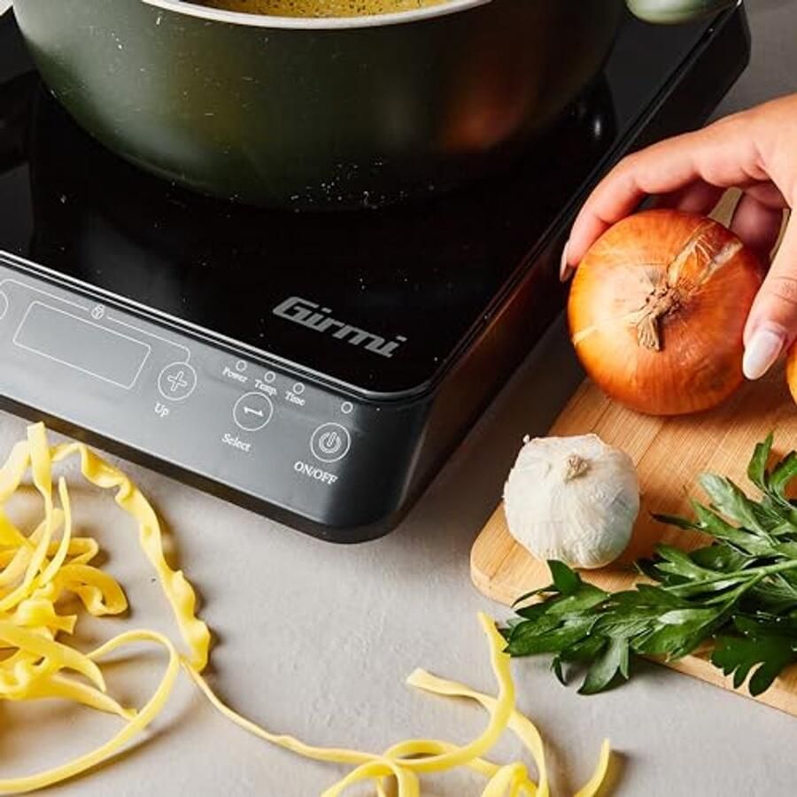 Inductiekookplaat 2000 Watt met 10 standen en Timer Compact en Draagbaar