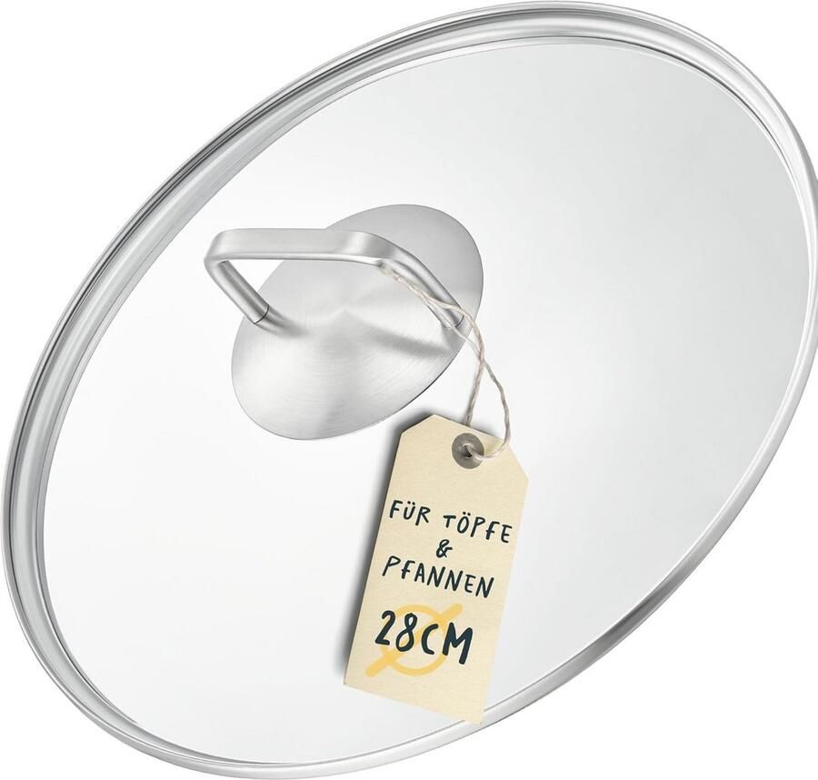 Inductiekookplaat 28 cm Roestvrijstaal Zonder Coating Voor Alle Warmtebronnen