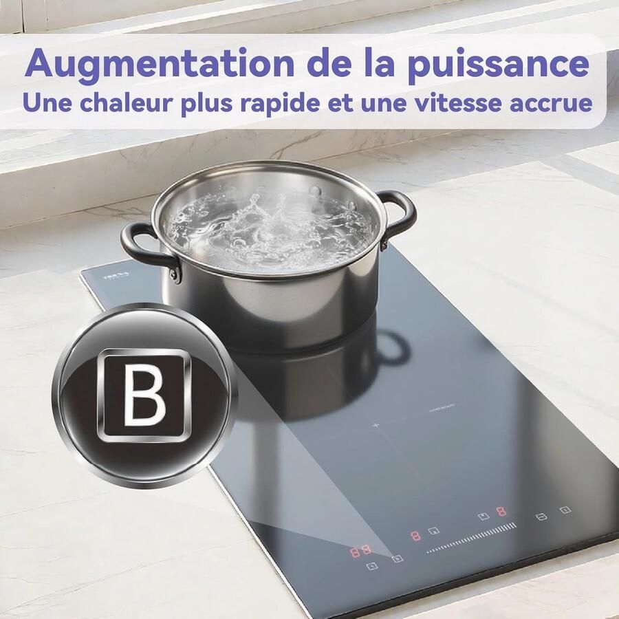 Inductiekookplaat 3700W met Touch-bediening en Glaskeramisch Oppervlak - Foto 3