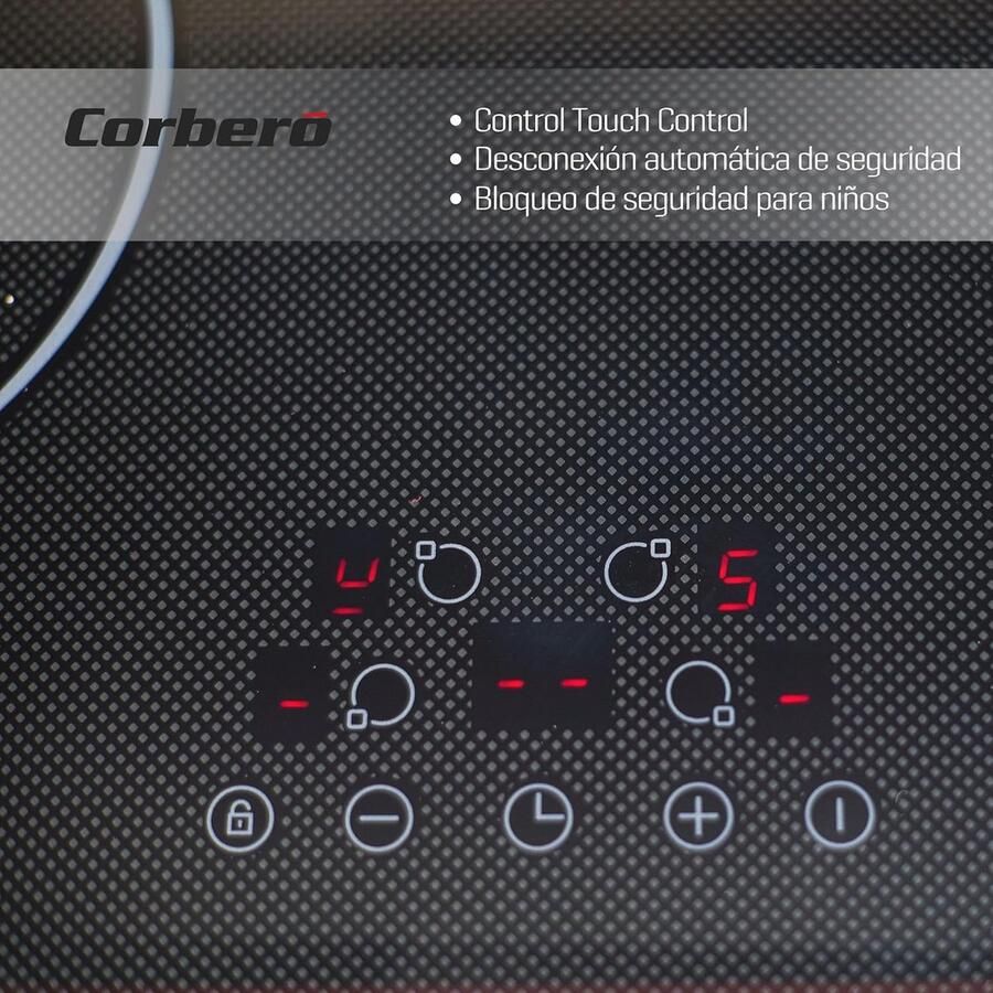 Inductiekookplaat 4 zones 6000W met touchbediening en veiligheidsfuncties - Foto 2