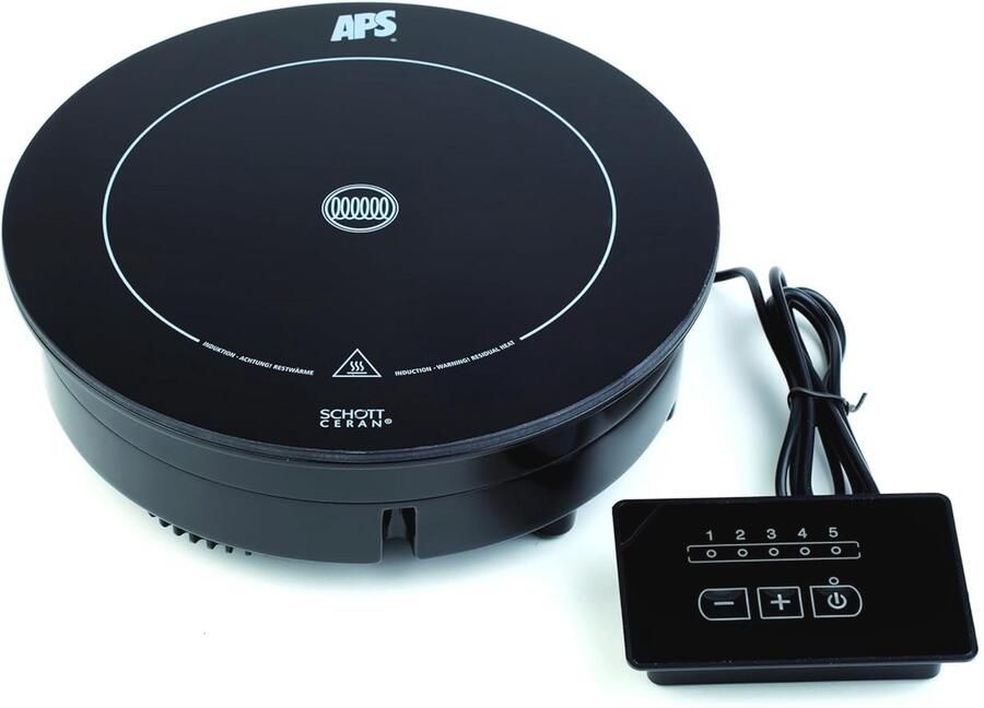 Inductiekookplaat 900 W met 5 standen en Ø 24 cm