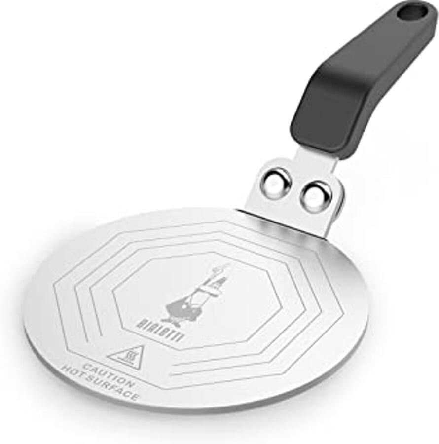 Inductiekookplaat adapter voor koffiepotten en kookgerei 13 cm van staal