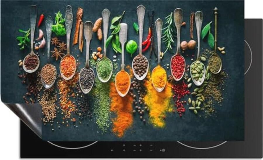 Inductiekookplaat Beschermer Anti Slip Mat voor Keuken 60x52 cm Luxe Kruidenspecerij Afdekplaat