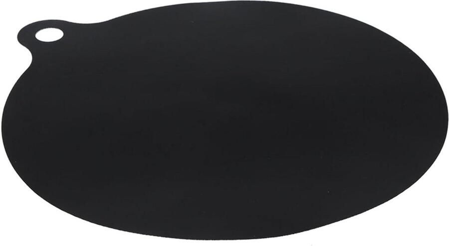 Inductiekookplaat Beschermer Kookplaat Mat Keuken Beschermen Hittebestendig Siliconen 22 cm Diameter Zwart