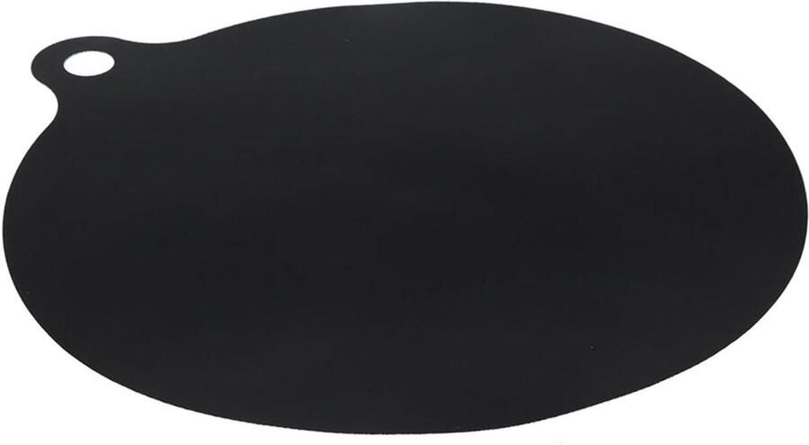 Inductiekookplaat Beschermer Mat voor Kookplaat Beschermen Hittebestendig Siliconen 22 cm Diameter Zwart