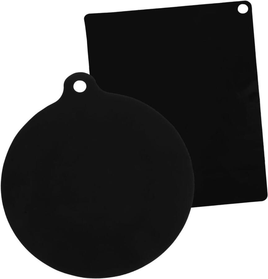 Inductiekookplaat Beschermers Hittebestendige Matten Keuken Beschermen Antislip Siliconen 25x25cm Zwart