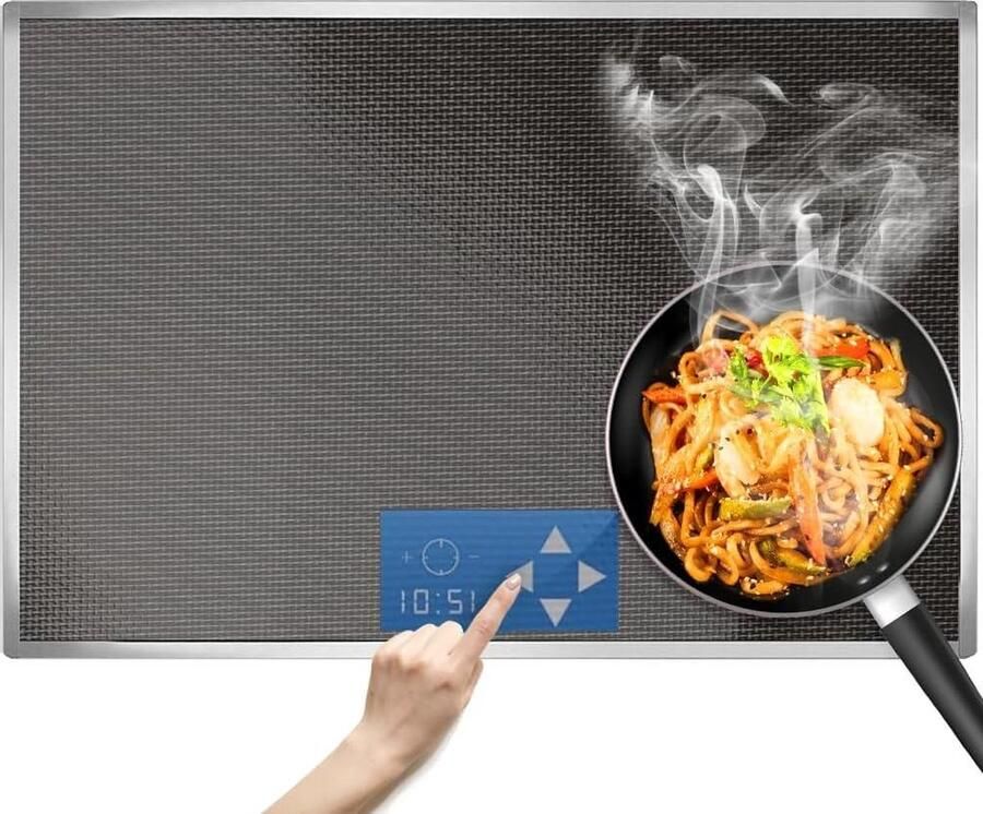 Inductiekookplaat beschermingsmat transparante siliconen krasbestendige inductiebeschermer 52 x 78 cm