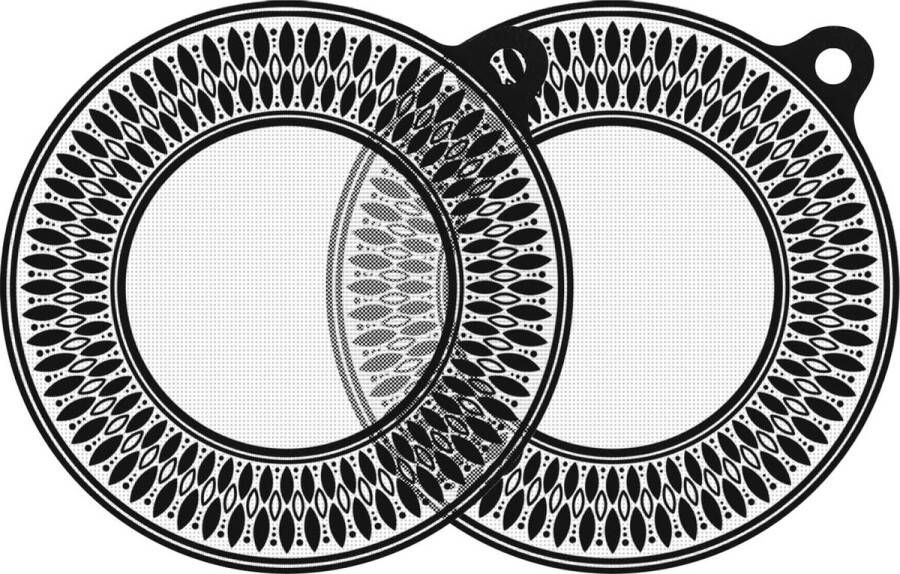 Inductiekookplaat Beschermmat 2 Stuks Antislip Siliconen Kookplaat Bescherming voor Stoom en Multifunctionele Toepassingen 24 cm