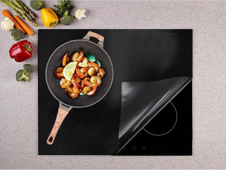 Inductiekookplaat Beschermmat 52 x 61 cm Siliconen en Glasvezel Voor Inductiekookplaten