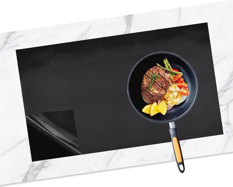 Inductiekookplaat Beschermmat 54 x 90 cm Siliconen Antislip Hittebestendig voor Keuken en Picknick