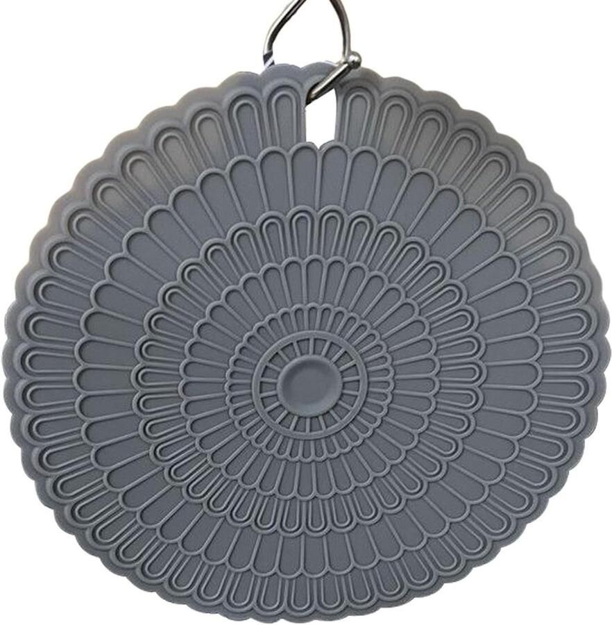 Inductiekookplaat Beschermmat Isolatieblok Kookplaat Beschermen Antislip Patroon 20 cm Grijs