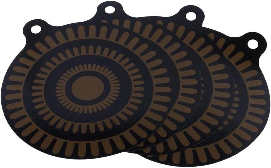 Inductiekookplaat Beschermmat Kookplaat Hoes Koken Beschermen Hittebestendig Antiaanbak Diameter 24 cm Zwart