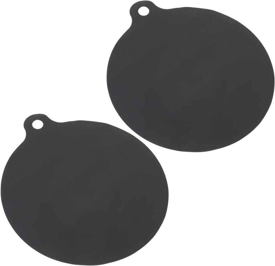 Inductiekookplaat Beschermmat Siliconen Onderzetters Kookplaat Bescherming Keukenblad Hittebestendig Antislip 27x24x0.1CM Zwart