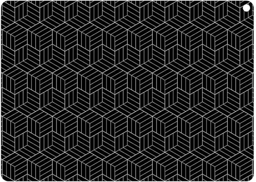 Inductiekookplaat Beschermmat van Siliconen Antislip Keukenmat voor Vlekbescherming en Ondergrondbescherming (25 x 35 cm)
