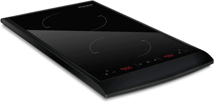 Inductiekookplaat Draagbare Kookplaat Compact Koken Ultradun Design 2900 W Zwart
