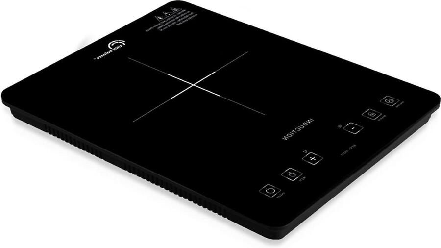 Inductiekookplaat Draagbare kookplaat Snel koken 1 vuur 2000 Watt Zwart