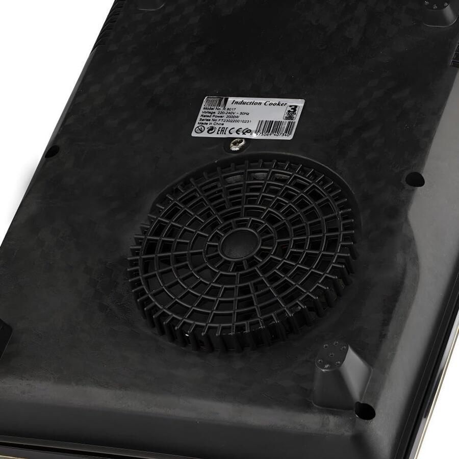 Inductiekookplaat Elektrisch fornuis Huishoudelijk koken Compact aanrechtblad 1 kilowatt Zwart