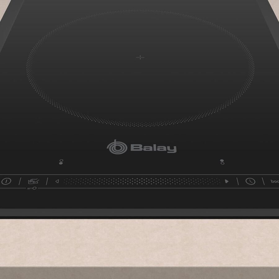 Inductiekookplaat Elektrisch fornuis Snel Koken App Bediening 30 cm Zwart