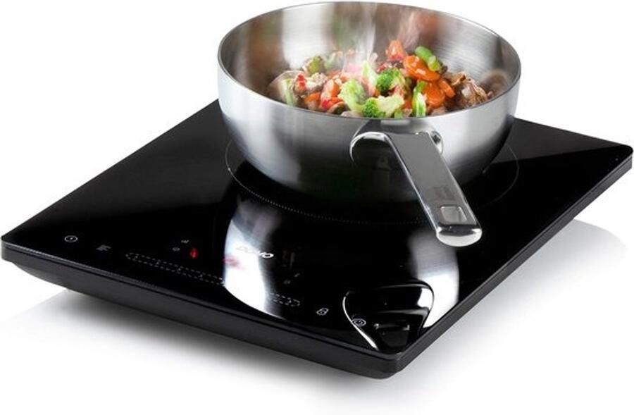 Inductiekookplaat Elektrisch Fornuis Snel Koken Compact Ontwerp 29 centimeter Zwart