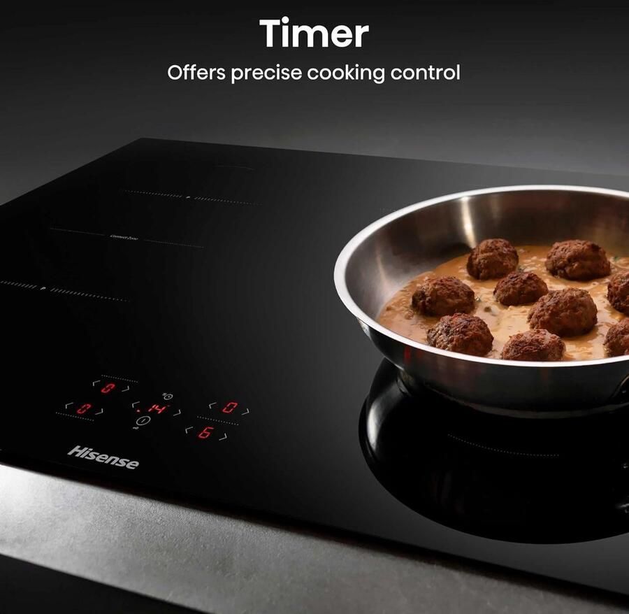 Inductiekookplaat Elektrisch koken Snel koken Connect Zone 80 cm Zwart