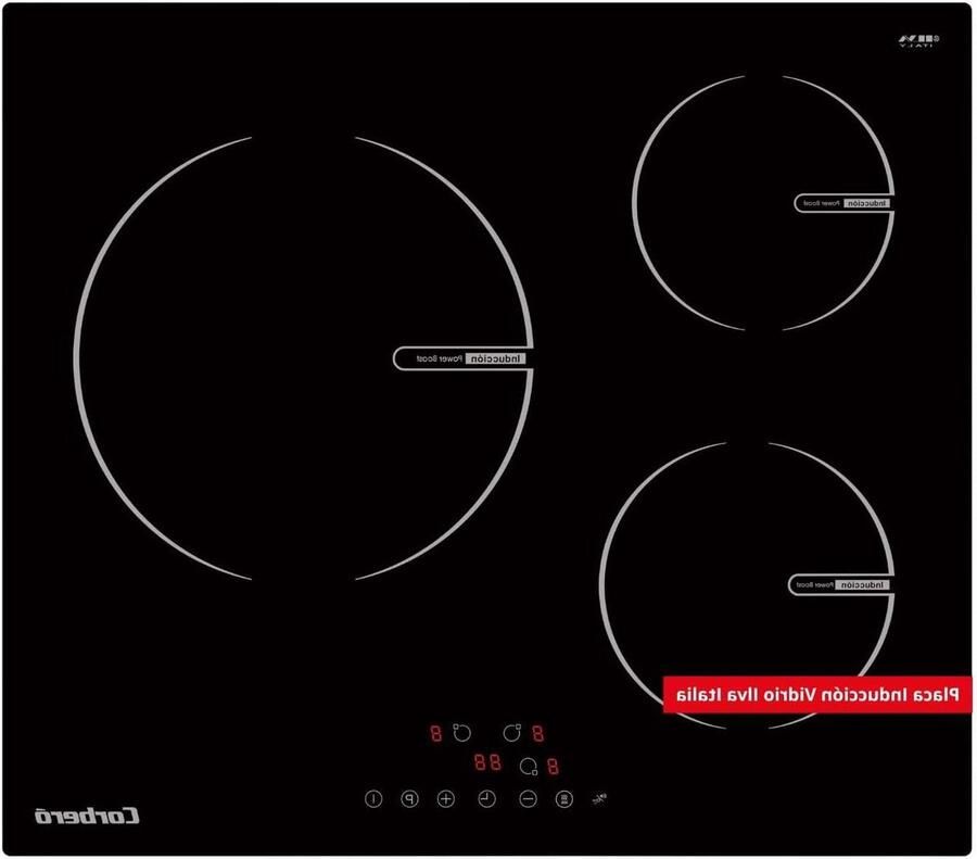 Inductiekookplaat Keramische kookplaat Snel koken Extra grote zone 28 cm Wit