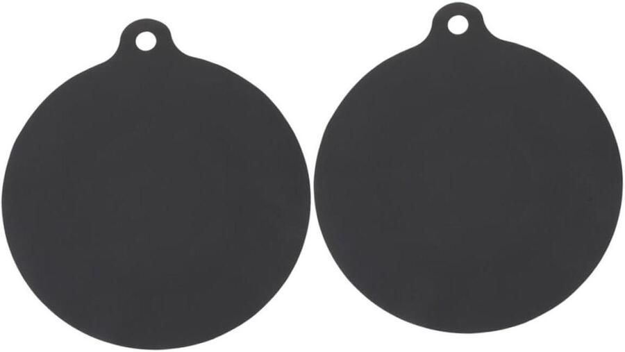 Inductiekookplaat Mat Beschermmat Kookplaat Aanrecht Beschermen Hittebestendig Antislip 19x16.5CM Zwart