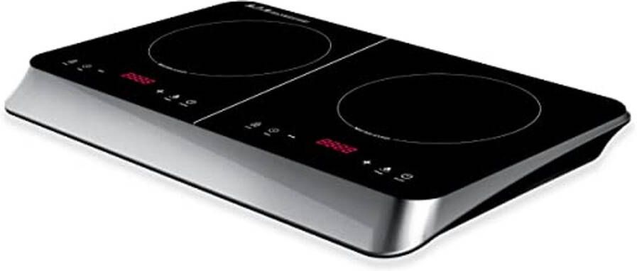 Inductiekookplaat met 2 Zones en Digitaal Display Elektrisch Fornuis voor Efficiënt Koken