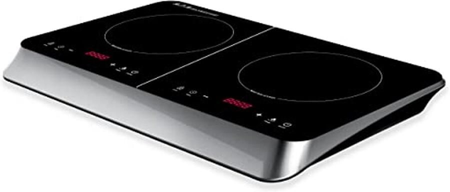 Inductiekookplaat met 2 Zones en Digitaal Display Elektrisch Fornuis voor Efficiënt Koken