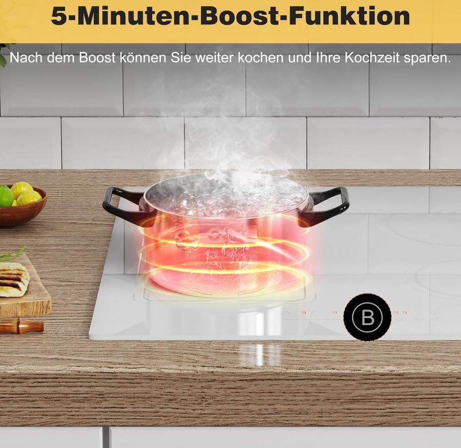 Inductiekookplaat met 4 Zones Krachtige Elektrische Kookplaat - Foto 2