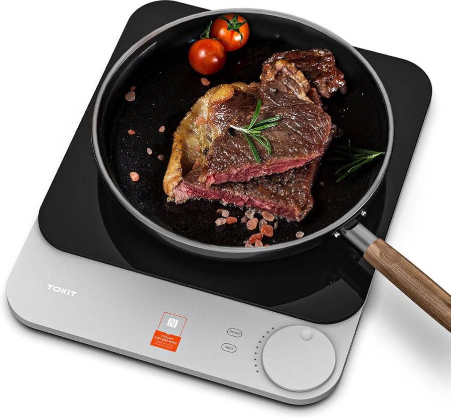 Inductiekookplaat met Automatische Panherkenning 2100 W Ultradun en Anti-kras