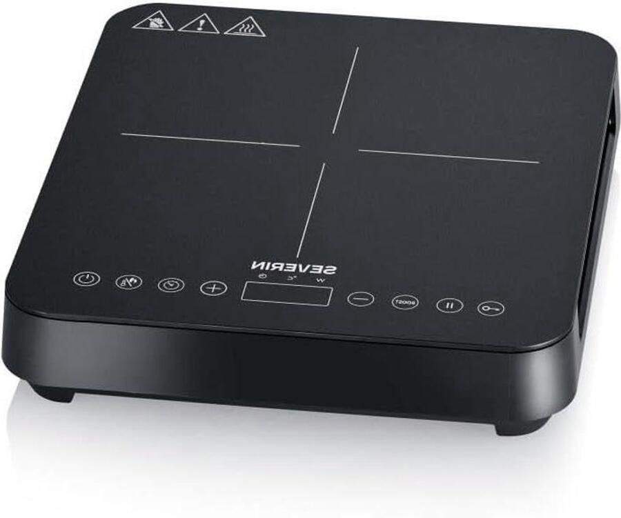 Inductiekookplaat Mobiele kookplaat Extra kookruimte 10 vermogensstanden 22 cm Zwart