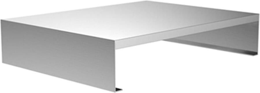 Extra Grote Kookplaat Afdekking Aanrechtblad Vergroter Extra Werkruimte Creëren Robuuste Laadcapaciteit 55 x 41 cm Zilver