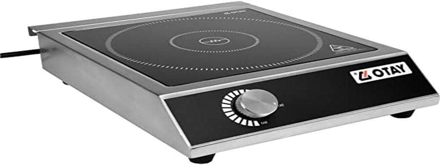 Inductiekookplaat Professionele Kookplaat Snel Koken Roestvrijstalen Behuizing 325 x 420 mm Zilver