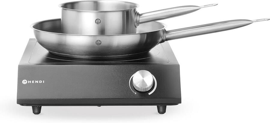 Inductiekookplaat Set met Steelpan en Koekenpan 3500W Krachtig