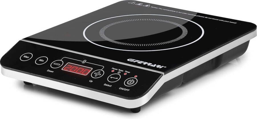 Inductiekookplaat Tafelblad met Glas 1500W en 2000W