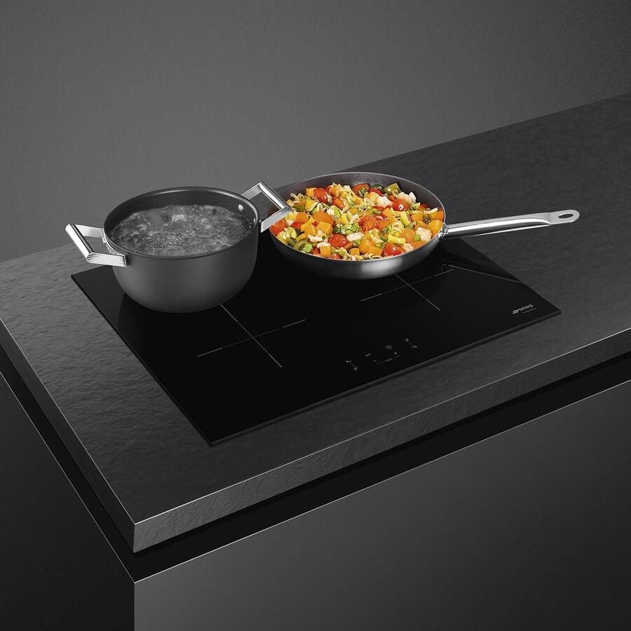 Inductiekookplaat Universele Kookplaat Veilig Koken Automatische Zones 4 Zones Zwart