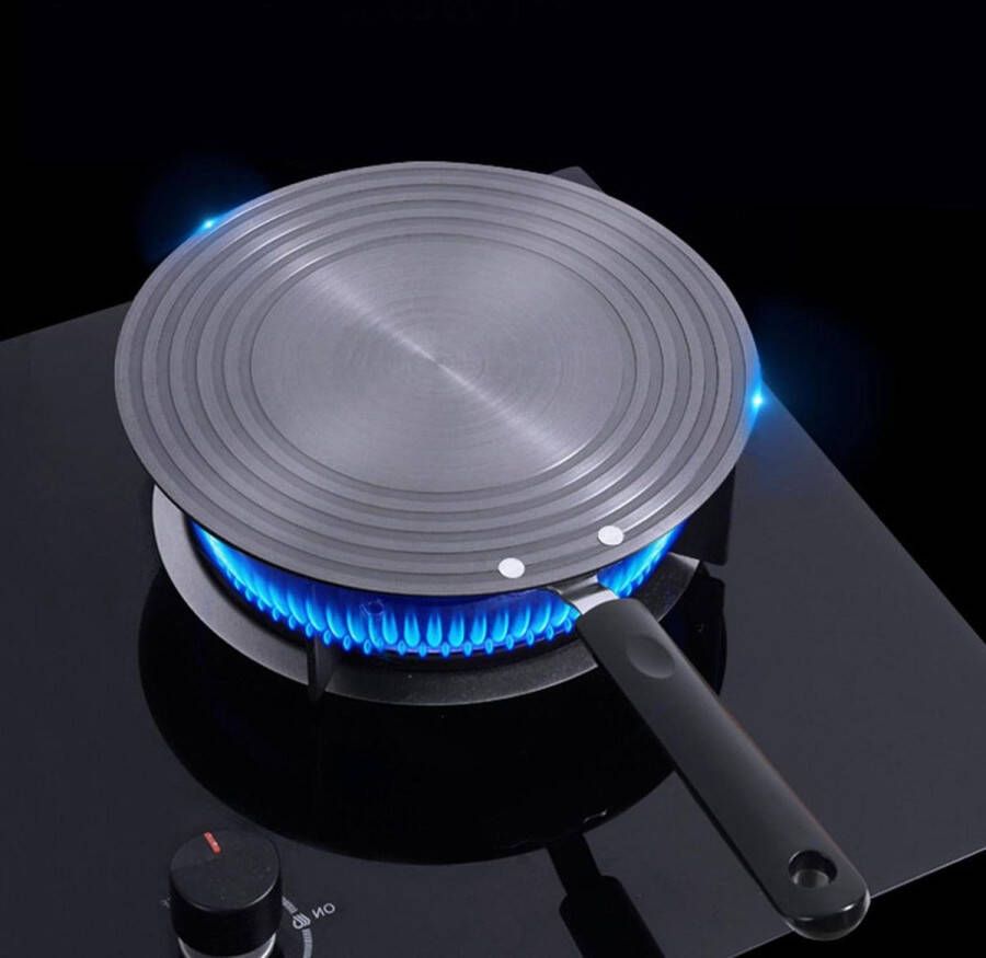 Inductiekookplaat Warmteverspreider Ring Plaat 4mm dikte kaliber 28cm Inductieplaat Adapter Glazen Kookplaat Warmteverspreider Elektrisch Gas Glazen Fornuis Afneembare Handgreep