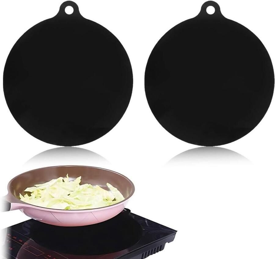 Inductiekookplaat Mat Beschermmat Kookplaat Beschermen Krasbestendig Materiaal 22 cm Zwart
