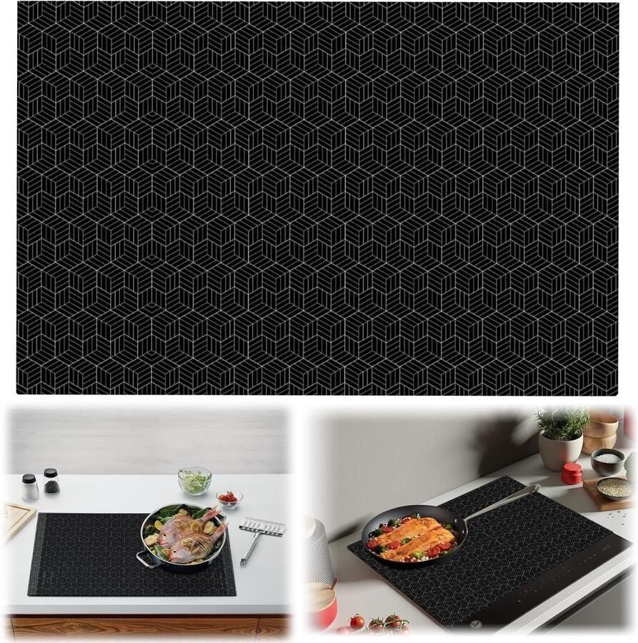 Inductiemat Antislip 78 x 52 cm Herbruikbare Siliconen Beschermmat Voor Inductiekookplaten